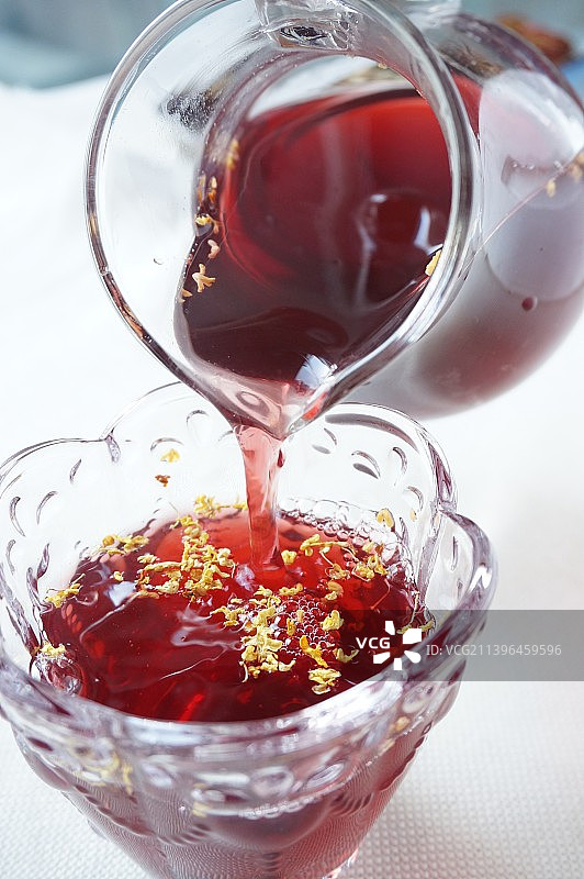 酸梅汤，酸梅汤原料，桂花酸梅汤，原材料包，夏日饮品，冲饮，乌梅干，健康饮品，图片素材