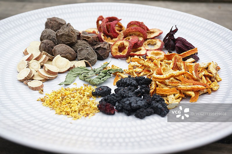 酸梅汤，酸梅汤原料，桂花酸梅汤，原材料包，夏日饮品，冲饮，乌梅干，健康饮品，图片素材