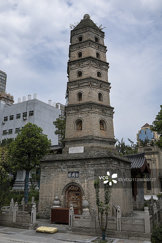 西安大兴善寺舍利塔图片素材