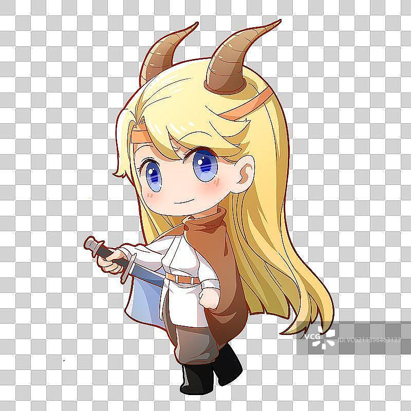 西方神话十二星座金牛座Q版可爱IP吉祥物图片素材