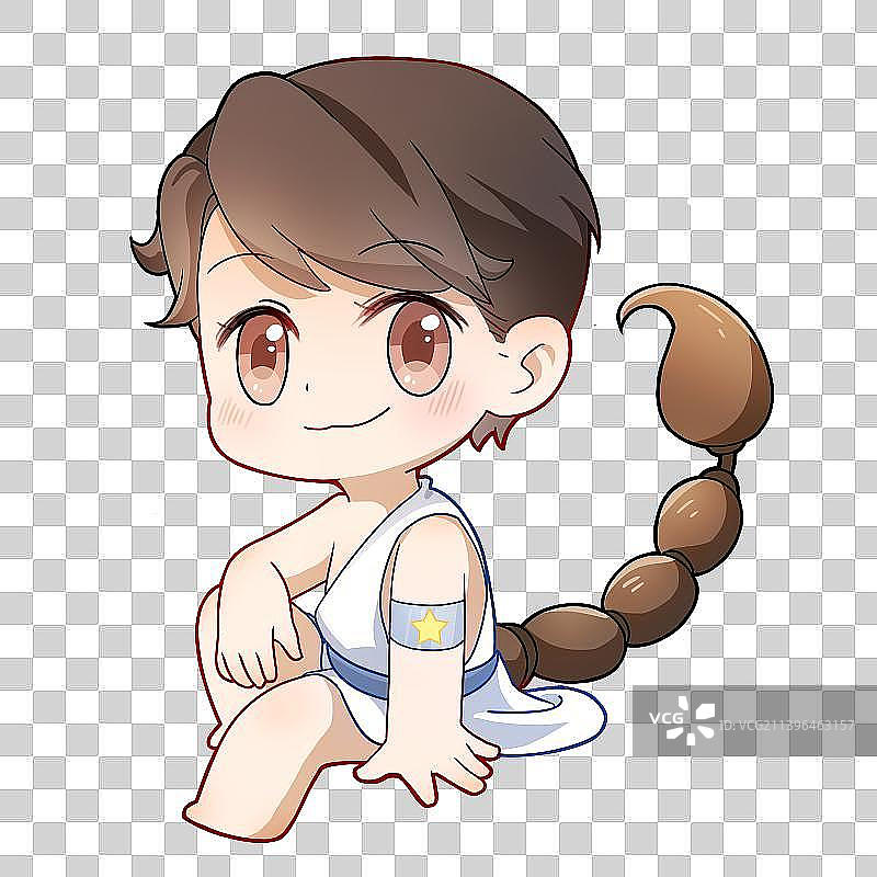 西方神话十二星座天蝎座Q版可爱IP吉祥物图片素材