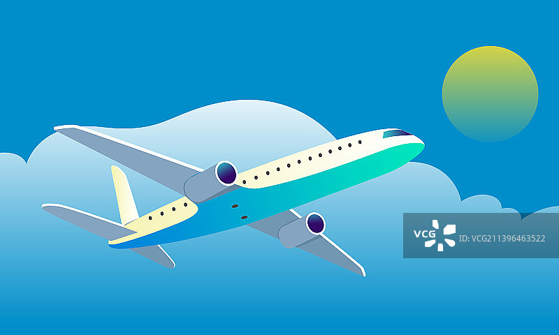 飞行器旅行飞机旅途运输度假滑行日落图片素材