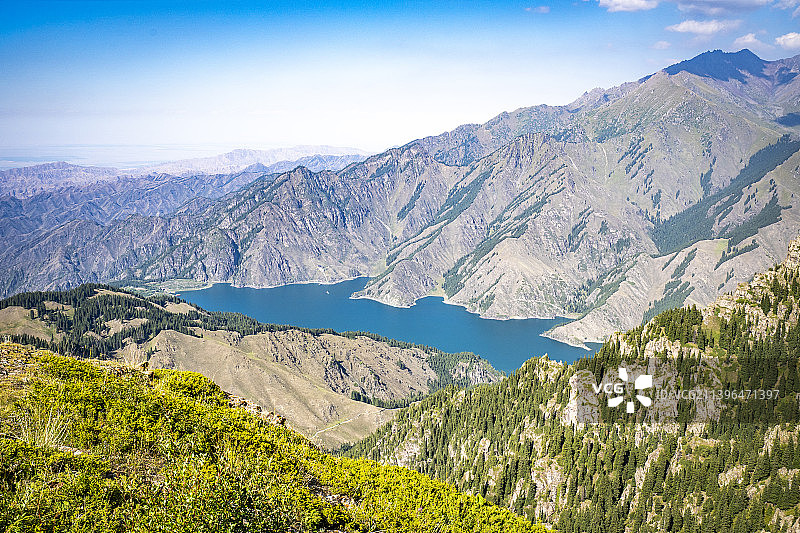 新疆天山天池图片素材