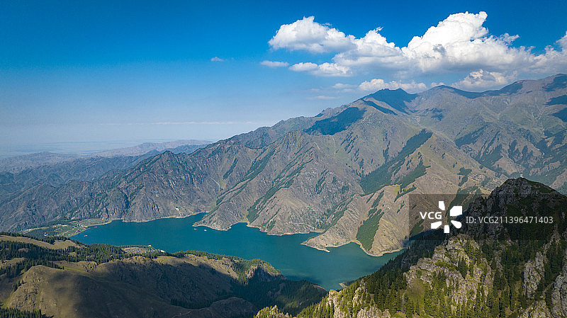 新疆天山天池图片素材