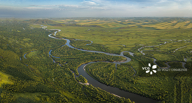 湿地长龙～额尔古纳图片素材
