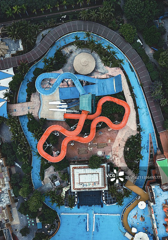 深圳欢乐谷游乐场航拍图片素材