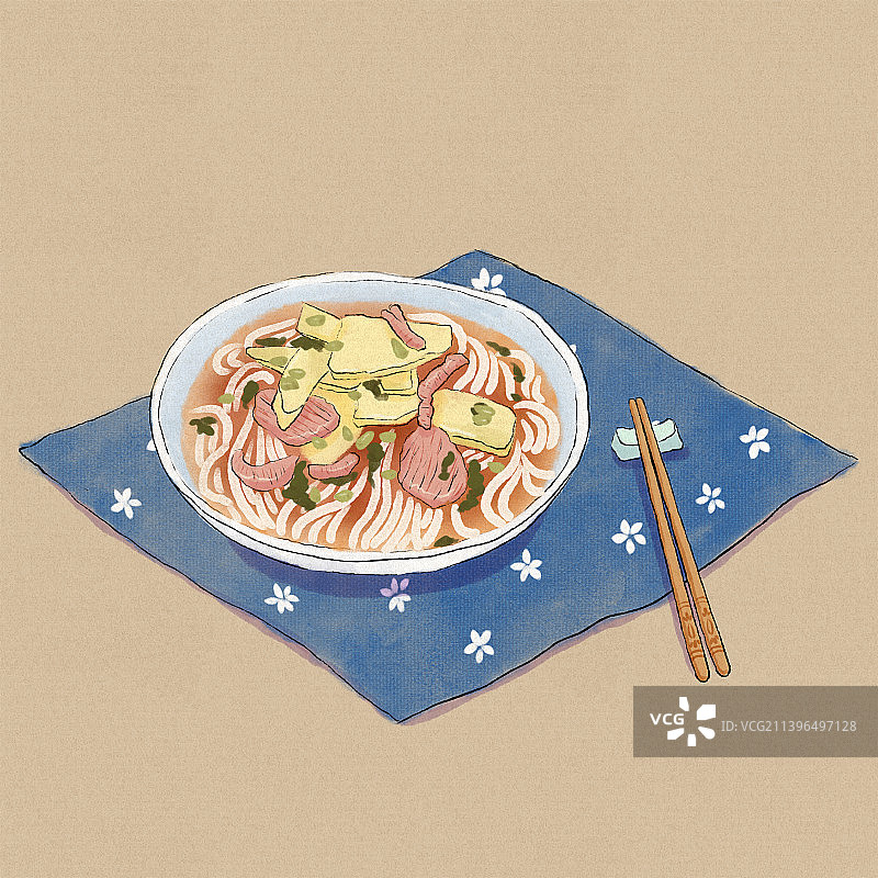 杭州美食片儿川图片素材