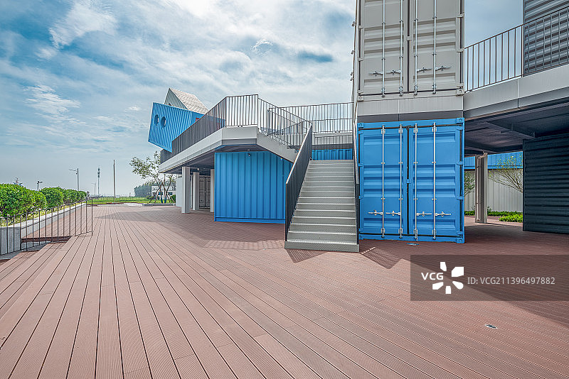 集装箱建筑广场图片素材