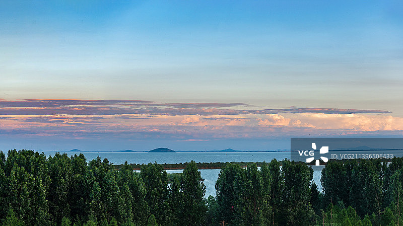 巢湖岸边的风景图片素材