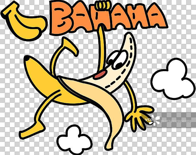 滑倒香蕉图片素材