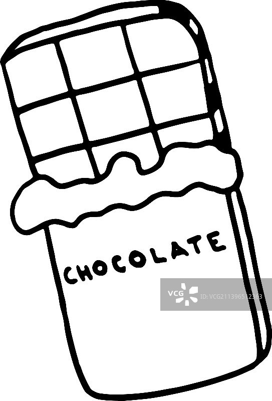 黑白色糖果涂鸦草图图片素材