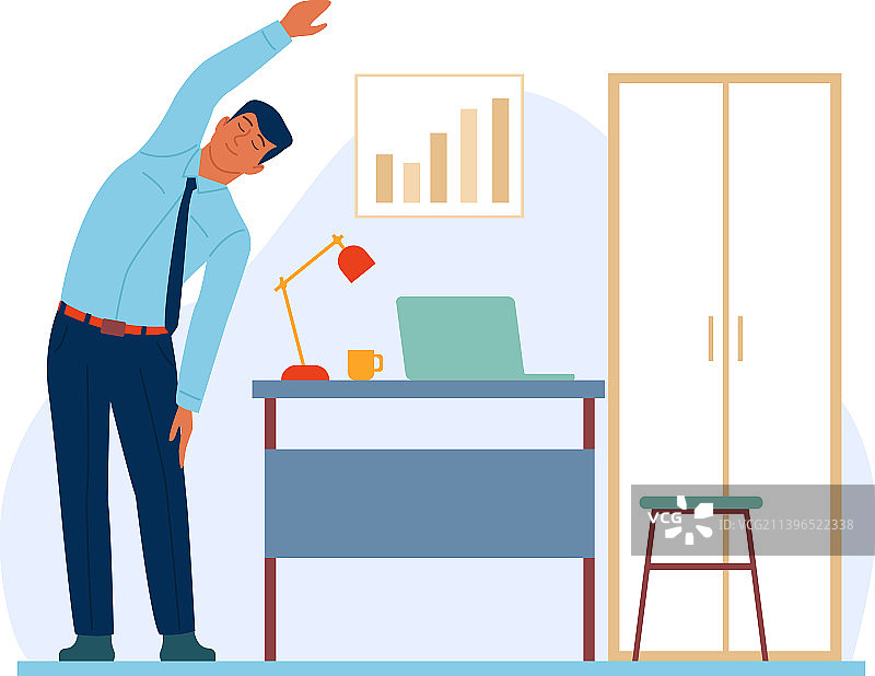 工作场所锻炼的人们在运动图片素材