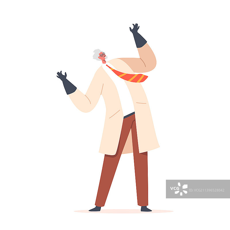 实验室里疯狂大笑的邪恶教授图片素材