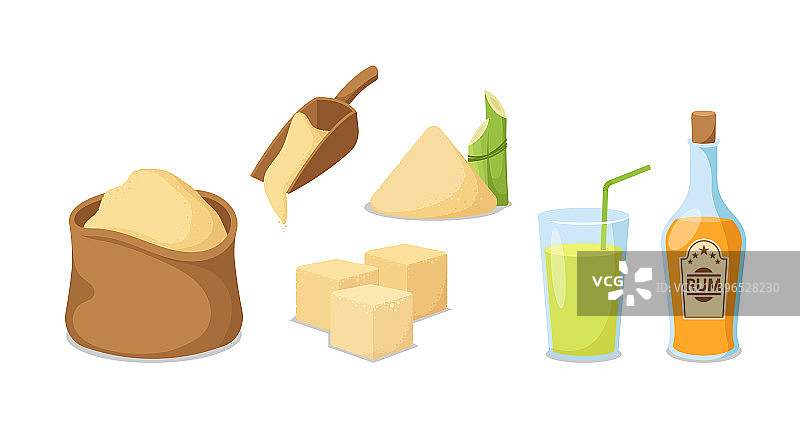 甘蔗生产设备元素合集图片素材