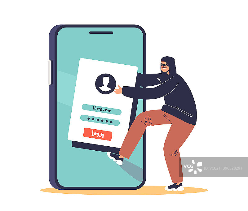 网络罪犯窃取个人信息图片素材