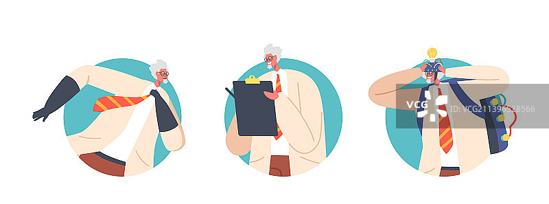 疯狂教授头像图片素材