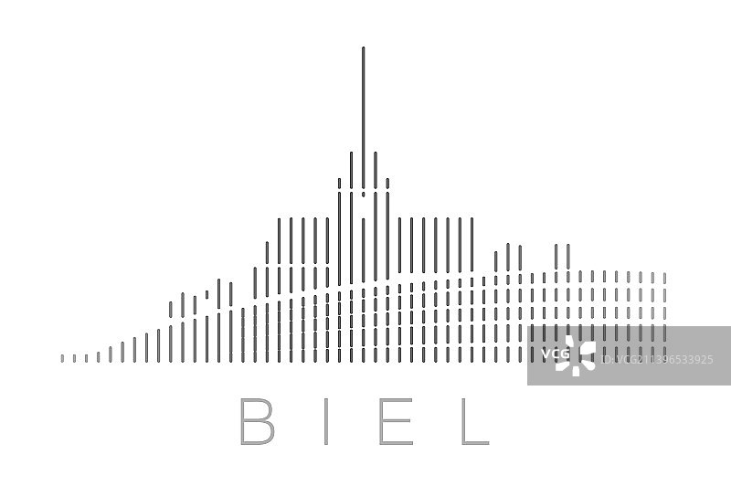 比尔地标天际线竖条图片素材