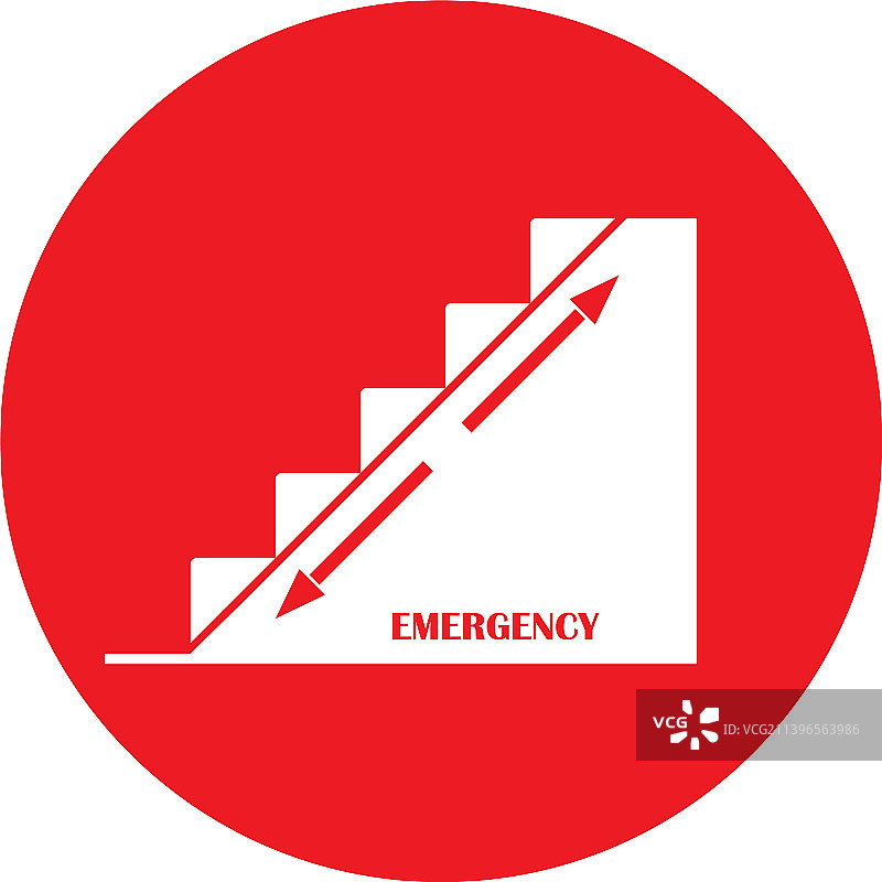 紧急楼梯图标图片素材