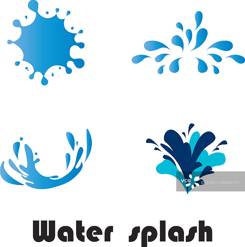 水花飞溅标志图片素材