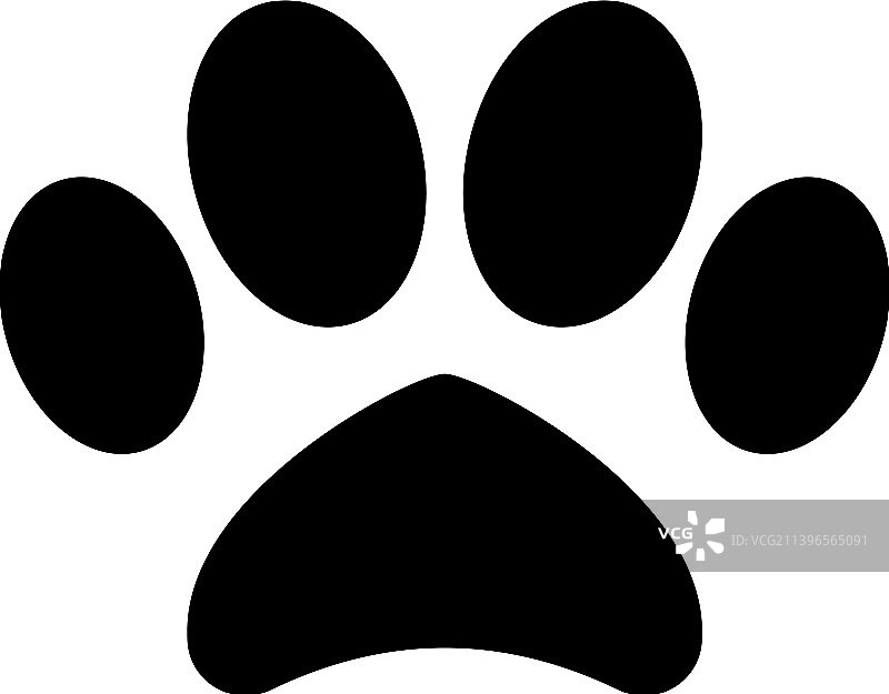 狗爪印标志图片素材