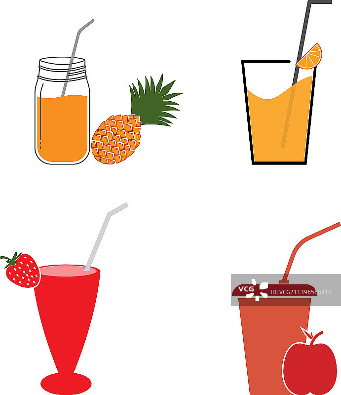 新鲜果汁图标图片素材