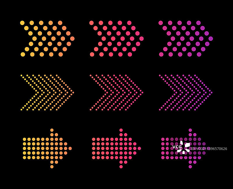 向前和向下箭头LED霓虹箭头图标图片素材