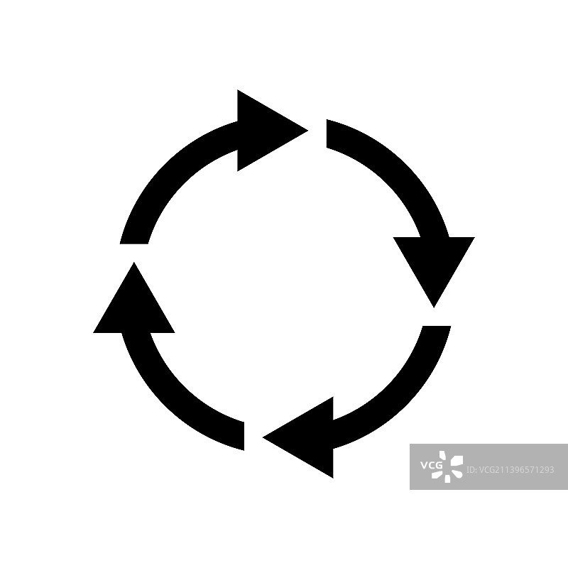 圆形箭头循环图标图片素材