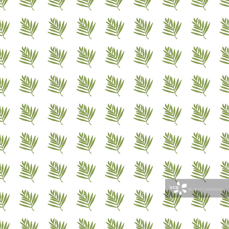 创意热带棕榈叶无缝图案图片素材