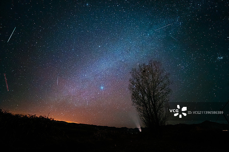 狮子座流星雨图片素材