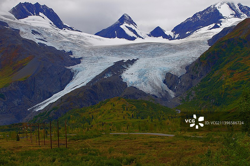 阿拉斯加冰川图片素材