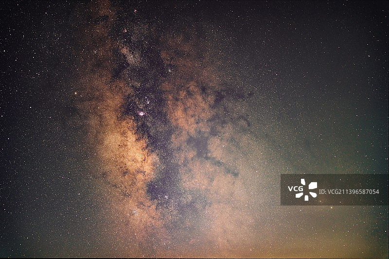 银河与天蝎座调色盘图片素材