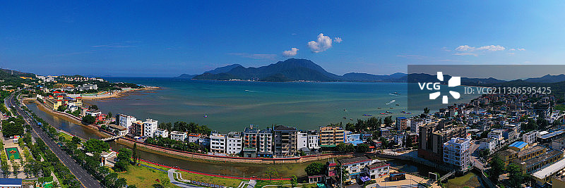 深圳较场尾鸟瞰图片素材