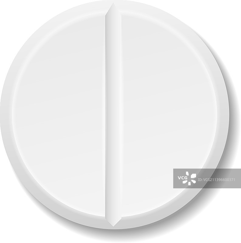 白色圆形药片模型图片素材