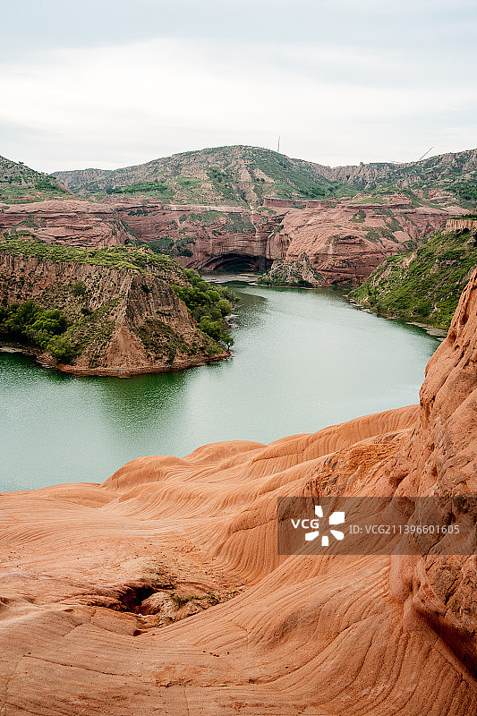 龙洲水上丹霞图片素材