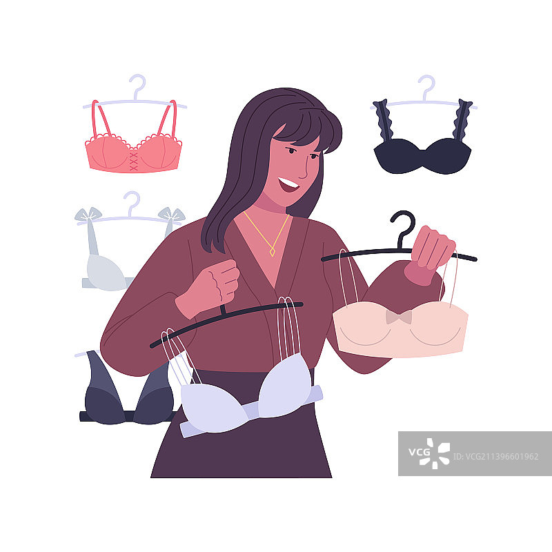 内衣店卡通图案图片素材