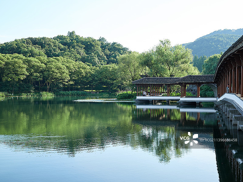 杭州浴鹄湾组图晴朗图片素材