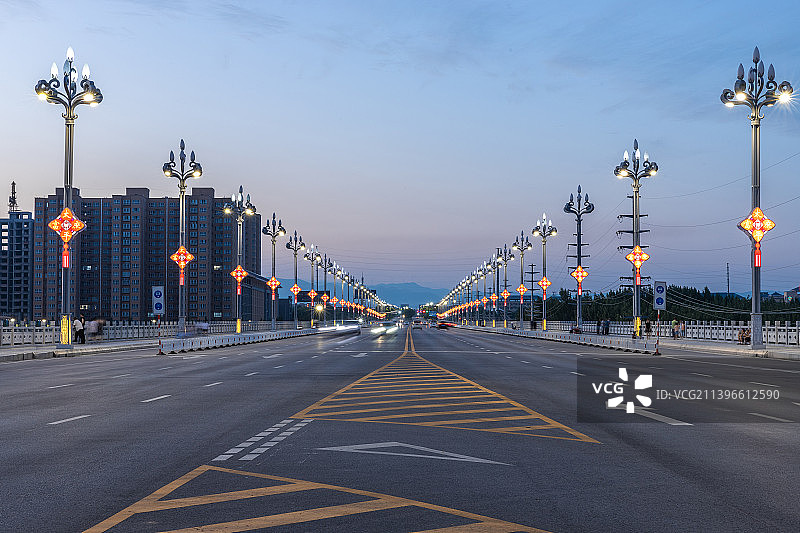 陕西省富平县温泉河中桥图片素材