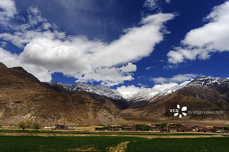 青藏线-藏寨图片素材