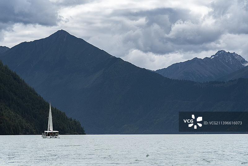 巴松措图片素材