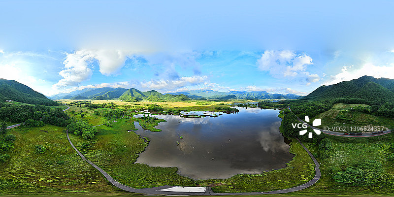 大九湖晨曦图片素材