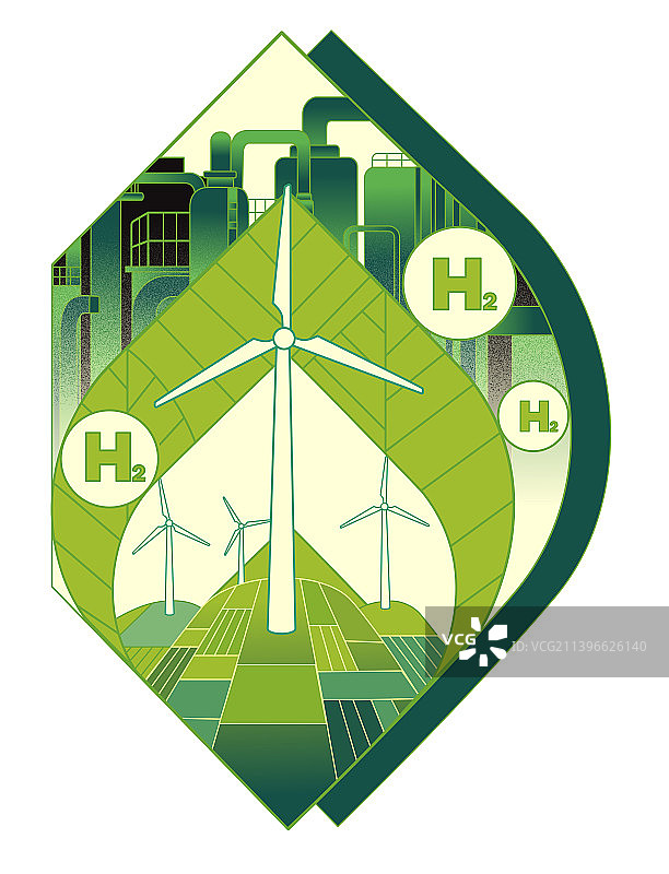 十四五规划提出，要在氢能与储能等前沿科技和产业变革领域，要作用。图片素材