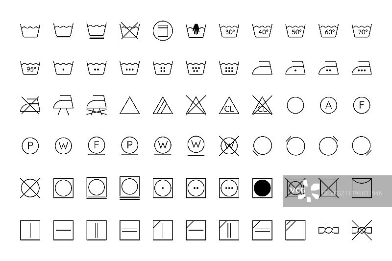 洗衣指南图片素材