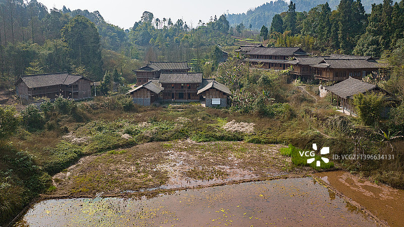 沐川桃源山居图片素材
