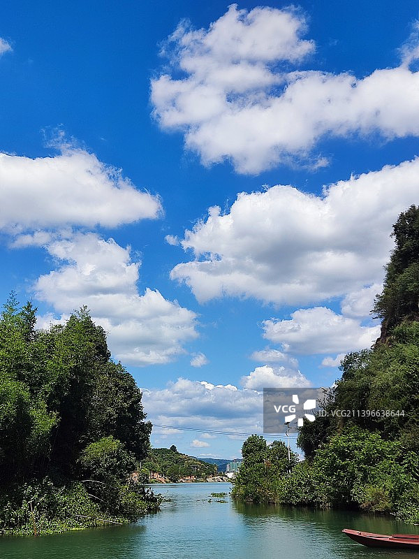 湖光山色*永兴便江图片素材