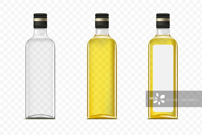 橄榄油玻璃瓶样机图片素材