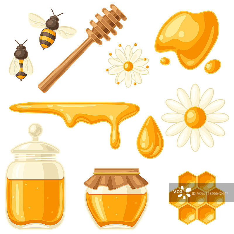 蜂蜜食品素材合集图片素材