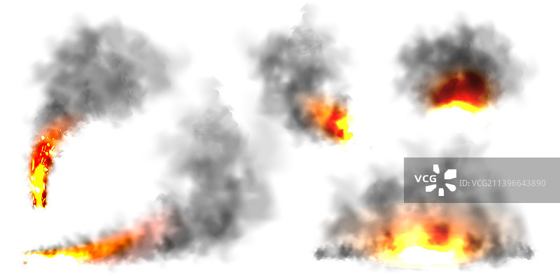 黑色写实风烟尘云图片素材
