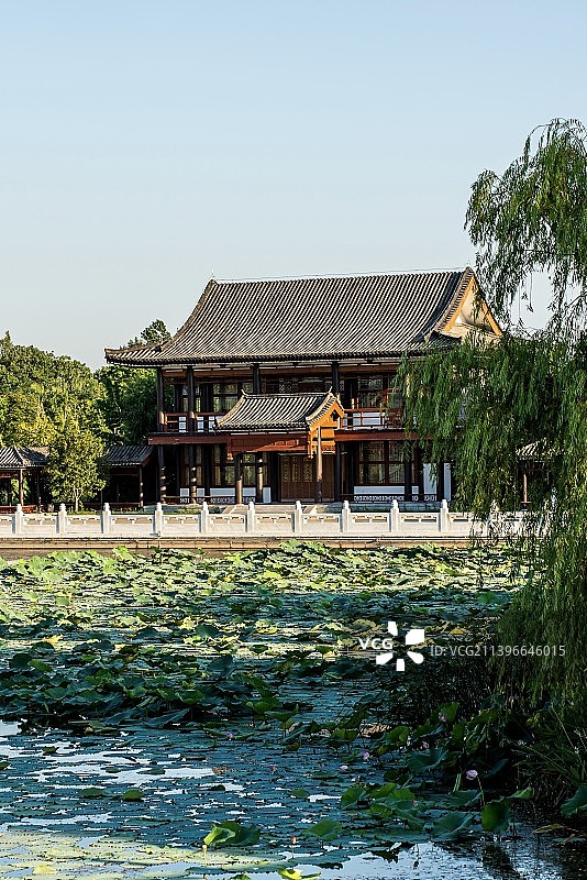 淮北南湖湿地公园风光图片素材