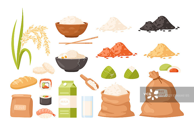 稻穗图标合集图片素材