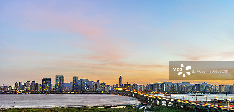 温州瓯越大桥夜景 温州夜景 温州城市夜景 温州瓯江图片素材